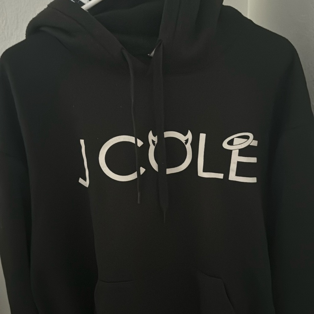 Vintage J. Cole Hoodie First Ever Merch Black Size L